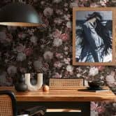 A.S. Création non-woven wallpaper The BOS - floral wallpaper red, black, pink, white 