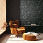 A.S. Création non-woven tapet BOS - sten look puds look sort, guld 