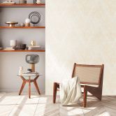Tapete Muster Beige Creme geometrische Vliestapete modern für Wohnzimmer, Flur 