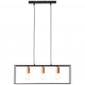 Pendelleuchte Amber, braun, 85,5 x 60 cm, Metall Pendellampe 