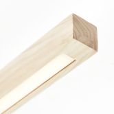 Deckenleuchte Anabelle, braun, 62 x 6,5 cm, Holz LED-Lampe 