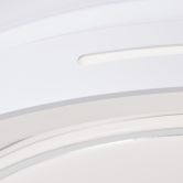 Wand- und Deckenleuchte Aurora, metallic/weiß, Ø 48,5 cm, Lampe 