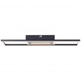 Deckenleuchte Benedikt, schwarz, 55 x 16 cm, Metall Lampe 