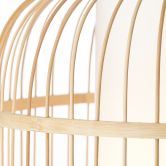 Pendelleuchte Charlie, braun, 150 x 30 cm, Bambus Pendellampe 