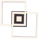 Deckenleuchte Chloe, schwarz, 40 x 40 cm, Metall LED-Deckenleuchte, dimmbar 