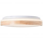 Deckenleuchte Cleo, beige, Ø 39 cm, Holz Lampe 