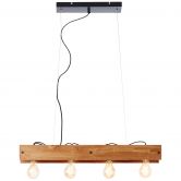 Pendelleuchte Daniel, braun, 150 x 75 cm, Holz Pendelleuchte 