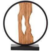 Tischleuchte Elea, braun, 25,8 x 27,8, Holz Lampe 