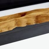 Wandleuchte Elea, braun, 35 x 15,1 cm, Holz Wandlampe 