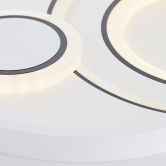 Deckenleuchte Haily, weiß, 49,5 x 6 cm, LED-Deckenleuchte, dimmbar 