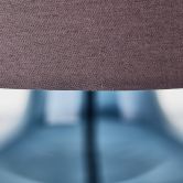 Tischleuchte Jana, blau, 57 x 29,8 cm, Textil Tischleuchte 