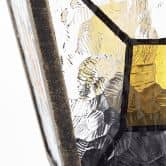 Außenstandleuchte Jonas, gold, 116 x 18 cm, Glas Außenleuchte 