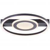 Deckenleuchte Leopold, schwarz, 5 x 37 cm, Metall Moderne Deckenleuchte, dimmbar 