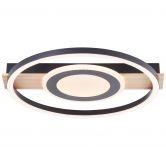 Deckenleuchte Leopold, braun, 5,5 x 39 cm, Holz Moderne LED-Deckenleuchte, dimmbar 
