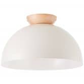 Deckenleuchte Lorena, beige, 20,5 x 35 cm, Holz Pilz 