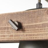 Pendelleuchte Maria, braun, 115 x 95 cm, Holz Pendellampe, dimmbar 