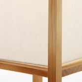 Tischleuchte Nala, braun, 53 x 20 cm, Textil Nachttischlampe, dimmbar 