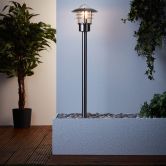 Außenstandleuchte Pepe, metallic, 90 x 22 cm, Metall Außenbeleuchtung, dimmbar 