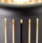 Tischleuchte Silvio, gold, 18,8 x 27 cm, Metall Tischlampe 
