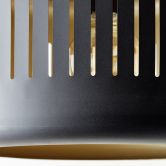 Pendelleuchte Silvio, gold, 120 x 38 cm, Metall Pendellampe, dimmbar 