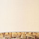 Pendelleuchte Till, braun, 140 x 35 cm, Textil Lampe 