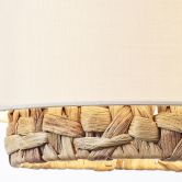 Pendelleuchte Till, braun, 120 x 110 cm, Textil Lampe 
