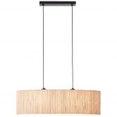 Pendelleuchte Valentin, braun, 120 x 78 cm, Seegras Pendellampe 