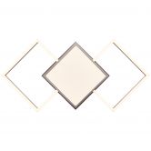 Deckenleuchte Yara, metallic, 7 x 51 cm, Metall Deckenlampe, dimmbar 