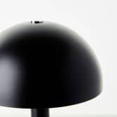 Tischleuchte Lasse, schwarz, 35,5 x 20,3 cm, Metall Pilzlampe 