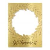 Fotorahmen Hochzeit Blätteroptik - personalisierbar 