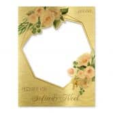 Fotorahmen Hochzeit Romantische Blumen - personalisierbar 