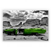Wandbild Roter Cadillac 