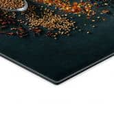 Stove cover plate Colorful variety of spices 