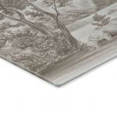 Herdabdeckplatte Landschaft mit Gartenlandschaft in Beige - Ms Tiff 
