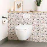Tegelstickers Fredriksson - Terrazzo Bont, set van 12 vierkante tegel stickers 