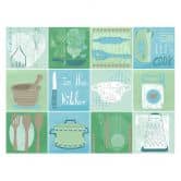 Fliesenaufkleber Loske - In the Kitchen - 12er Set 