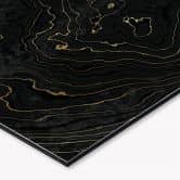 Küchenrückwand Abstrakte Linien Schwarz-gold - Amini 