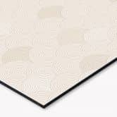 Küchenrückwand Abstrakte Halbkreise in Soft Beige - Erweiterbar - Bloomery Decor 