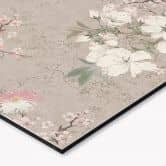 Küchenrückwand Kraniche im Kirschblüten-Rausch Beige - Bloomery Decor 