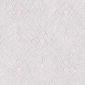 Livingwalls Art Déco Tapete Mata Hari Vliestapete creme, rosa, grau 