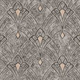 Livingwalls Art Déco Tapete Mata Hari Vliestapete schwarz, grau, beige 