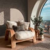 Vliesbehang Fee Wild Free bruin beige zwart metallic - grassen wilde bloemen woonkamer hal 