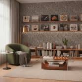 Vliestapete Daniel Urban Lines grau beige schwarz metallic - Streifen Oberflächenstruktur 