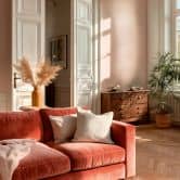 Vliesbehang roze mat textiellook structuurbehang effen behang donkerroze pastel modern vrouwelijk 