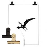 Poster Nouveauprints - Geometric Dinosaur Pterodactylus 