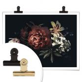 Poster - Blumenbouquet Rot 
