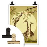 Poster Braun - Giraffes 