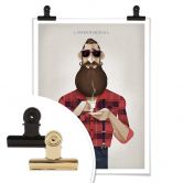 Poster Braun - Lumbersexual 
