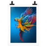 Poster Almawash - Der Papagei und das Farbenspiel 