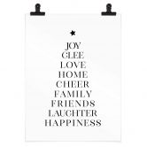 Weihnachtsposter - Weihnachtsbaum Typografisch - Blursbyai 